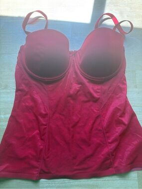 Scene Weaver Red Longline Bustier with Underwire Cups